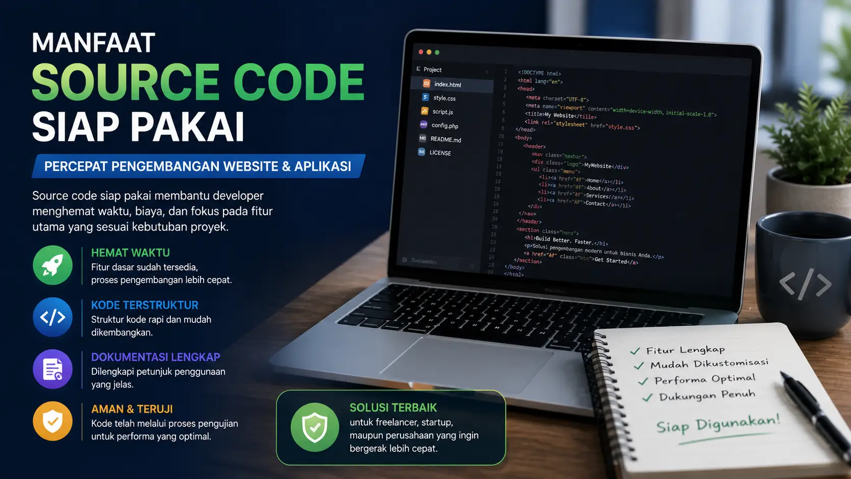 Manfaat Source Code Siap Pakai untuk Mempercepat Pengembangan Website